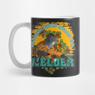 I`m a lucky wife my husband is a welder gift for welders wife Mug